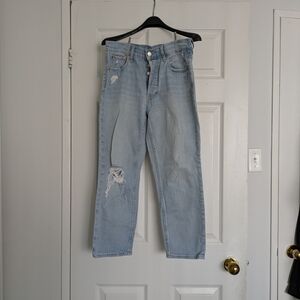 GAP Women's Light Blue Straight Leg Jeans